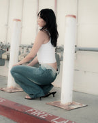 LACE FLARE DENIM