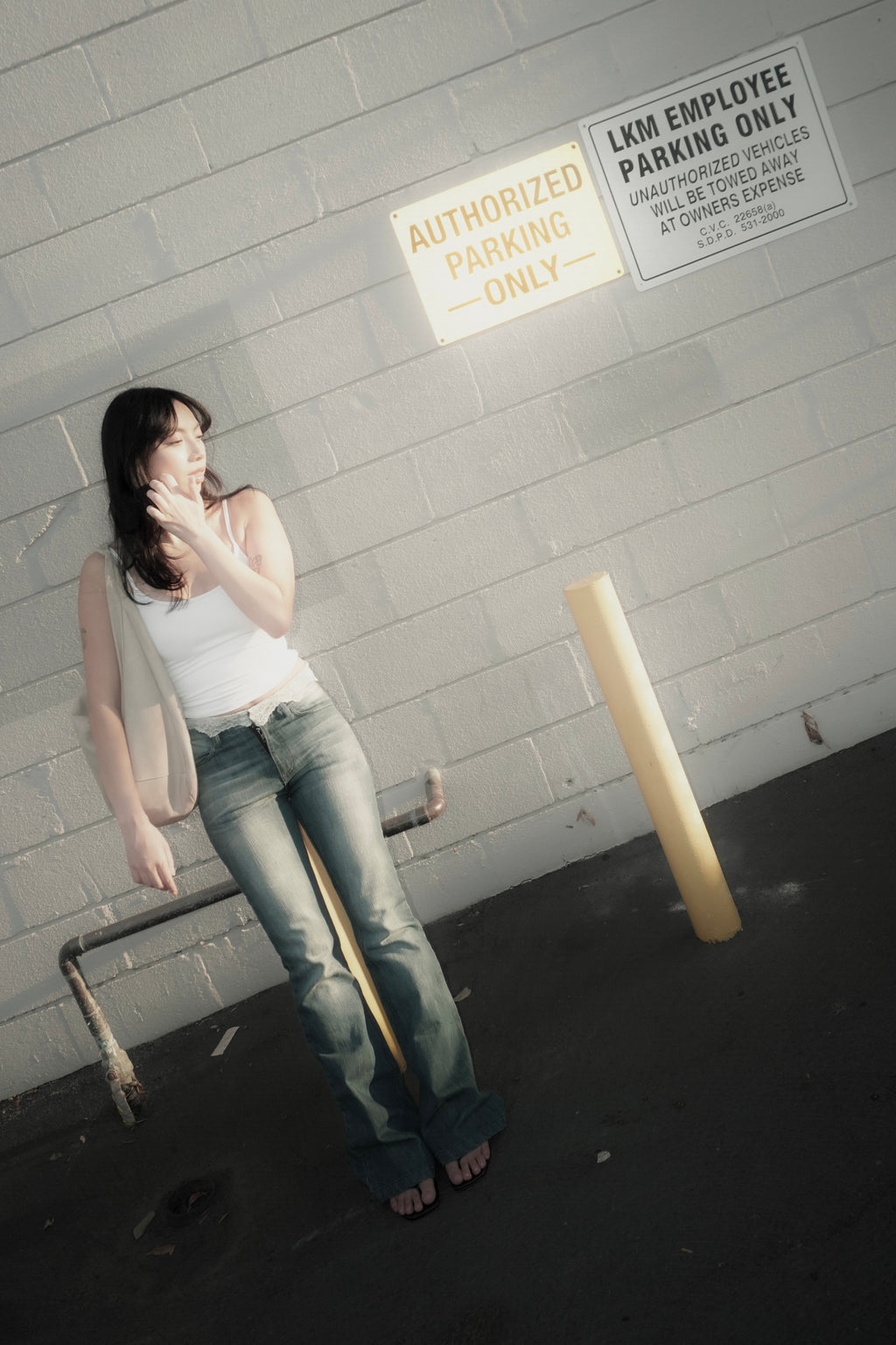 LACE FLARE DENIM