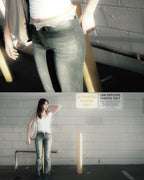 LACE FLARE DENIM