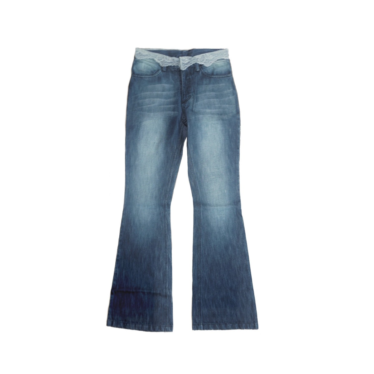LACE FLARE DENIM