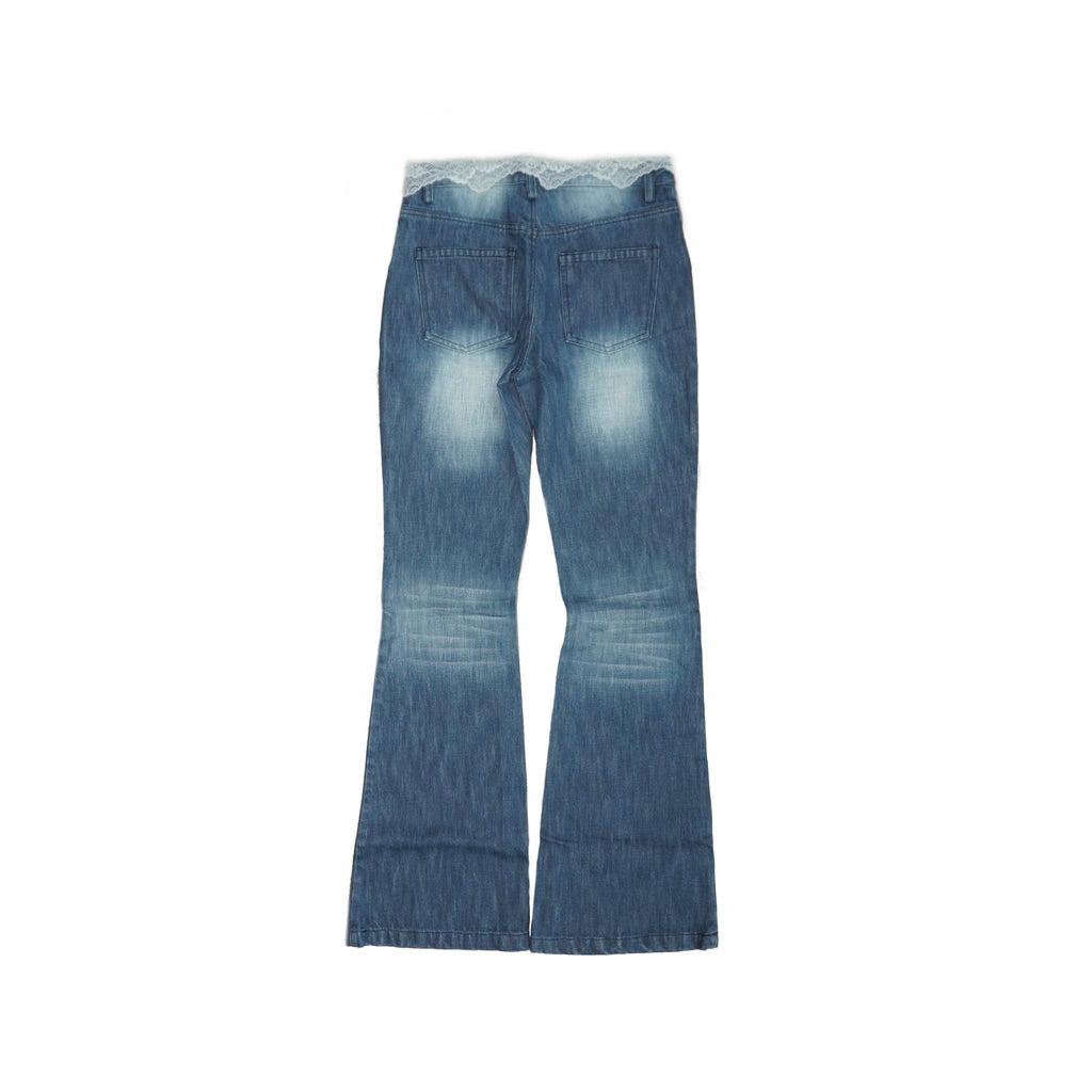 LACE FLARE DENIM